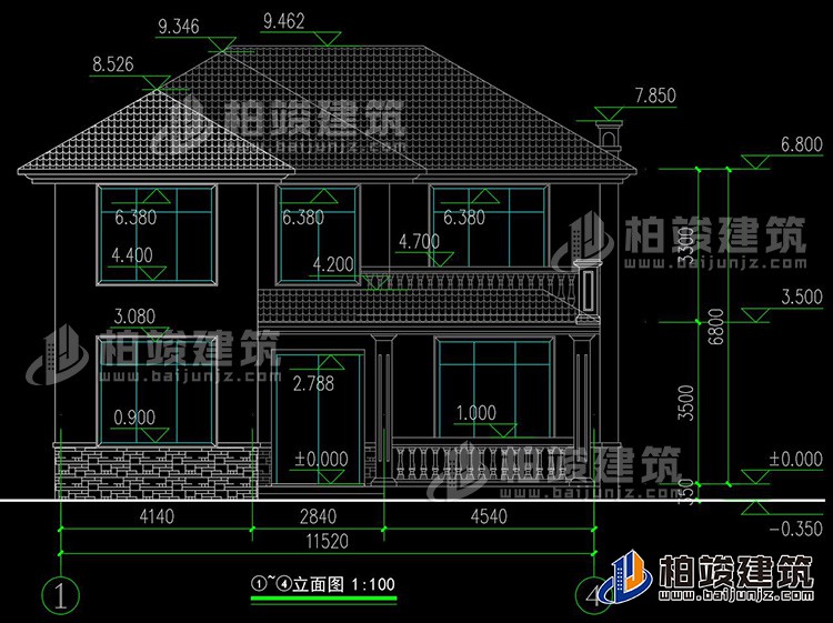 正立面图