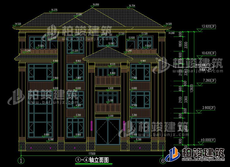 正立面图